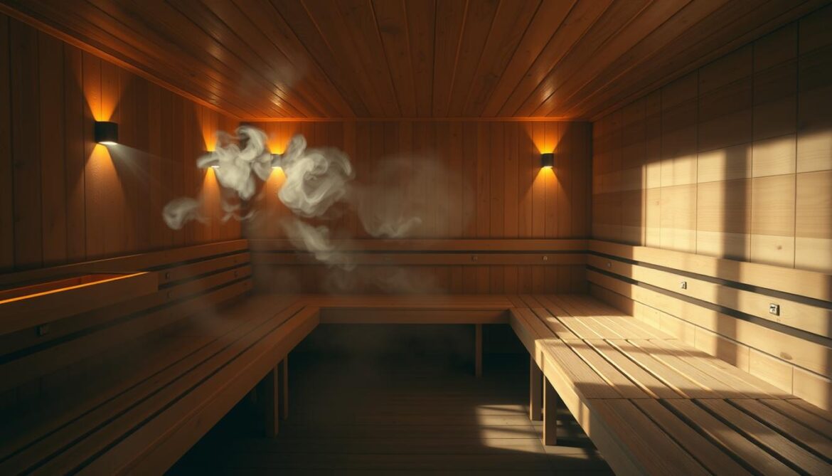 Frauen Sauna ohne Handtuch