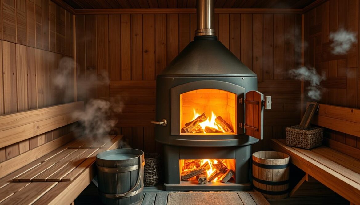Saunaofen Holz